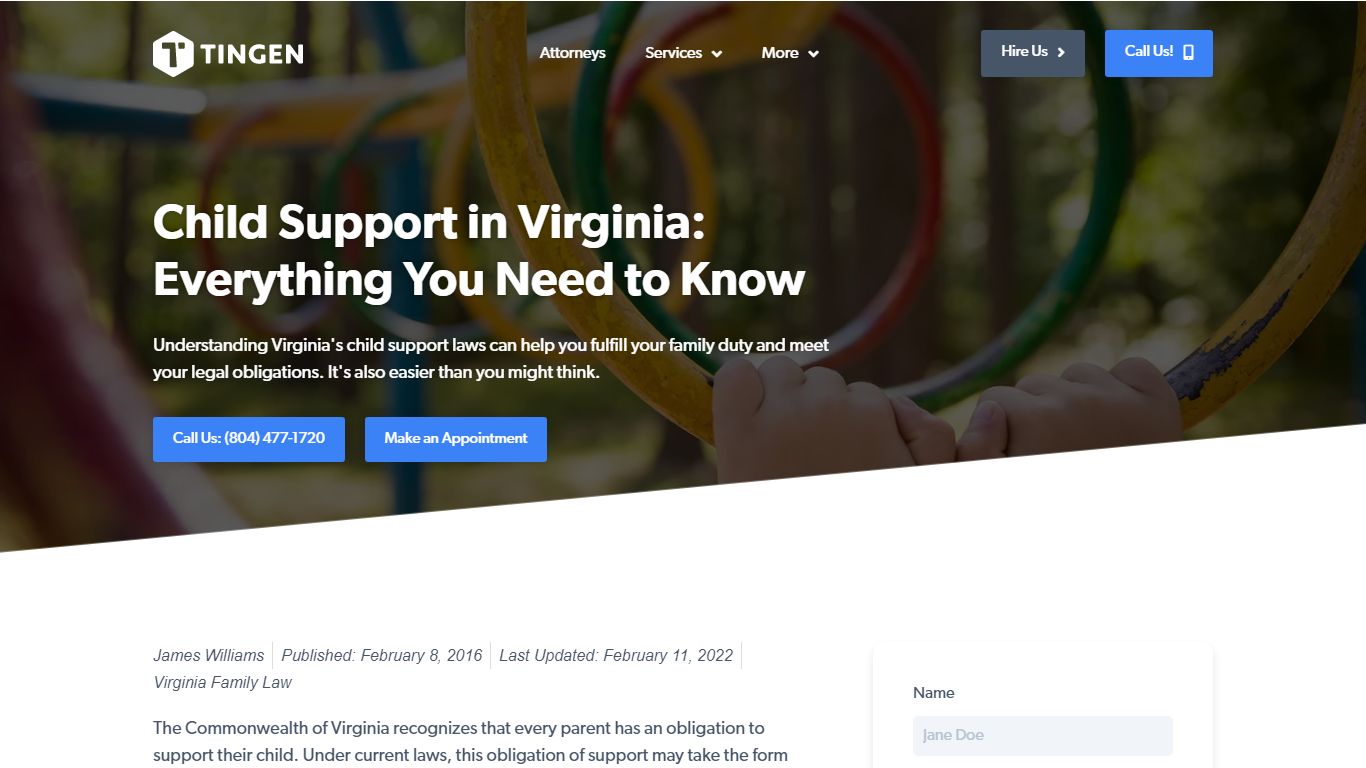 Child Support in Virginia: Everything You Need to Know